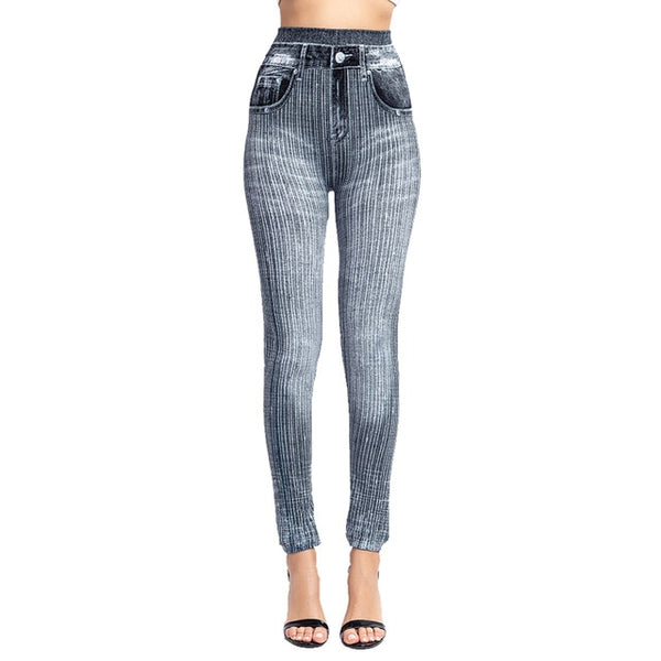 High Waist Jean Leggings