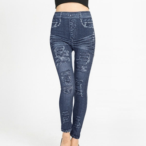 High Waist Jean Leggings