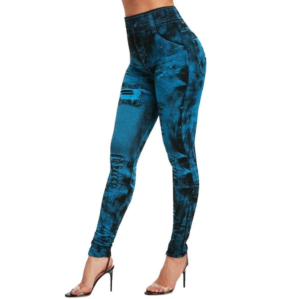 High Waist Jean Leggings