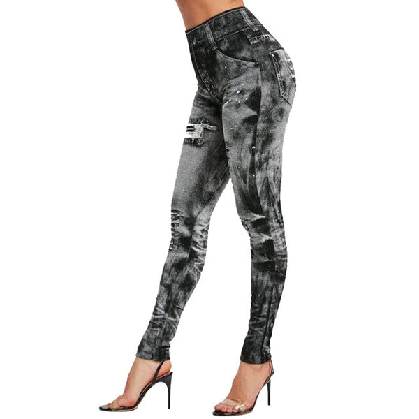 High Waist Jean Leggings