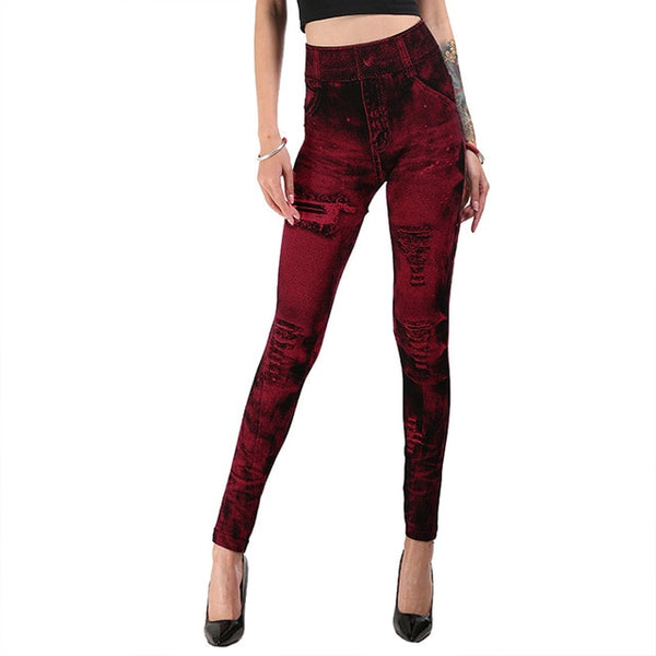High Waist Jean Leggings