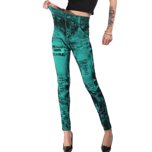 High Waist Jean Leggings