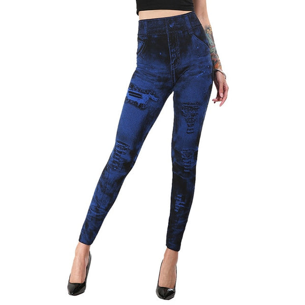 High Waist Jean Leggings