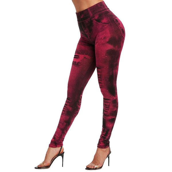 High Waist Jean Leggings
