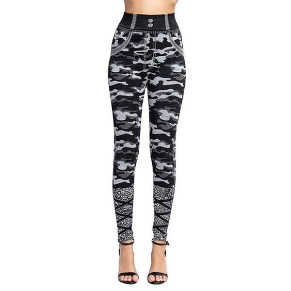 High Waist Jean Leggings
